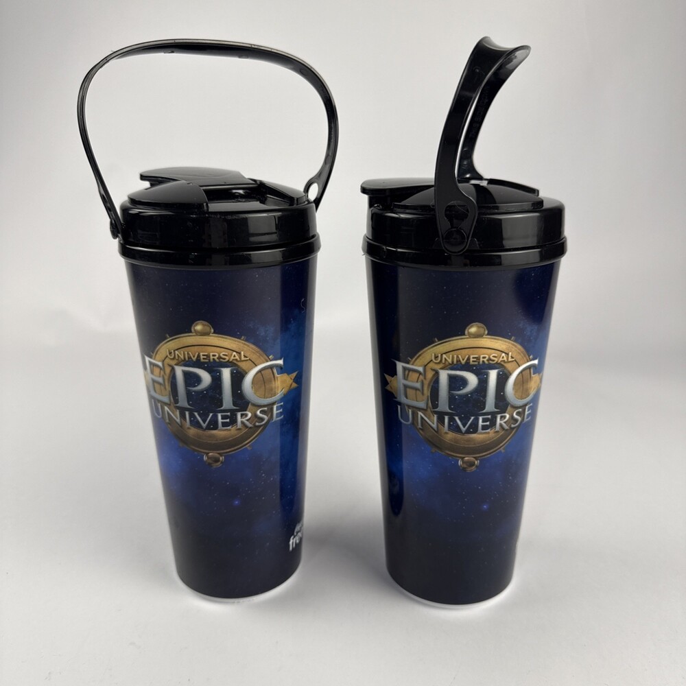 Two Universal Studios Epic Universe Grand Opening 2025 Souvenir Freestyle Cups